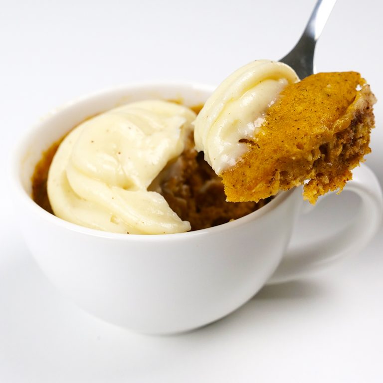 Pumpkin Mug Cake - No Egg No Butter Cake