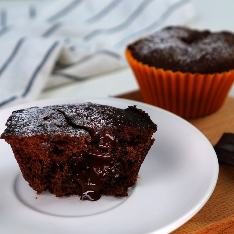 Microwave Chocolate Cupcake Recipe / One Bowl Chocolate Cupcakes for Two