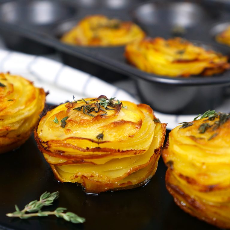 Potato Stacks With Garlic And Thyme