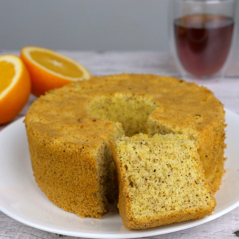Earl Grey Orange Chiffon Cake