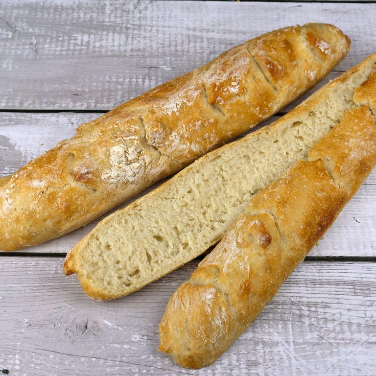 Fast No-Knead Baguette For Beginners