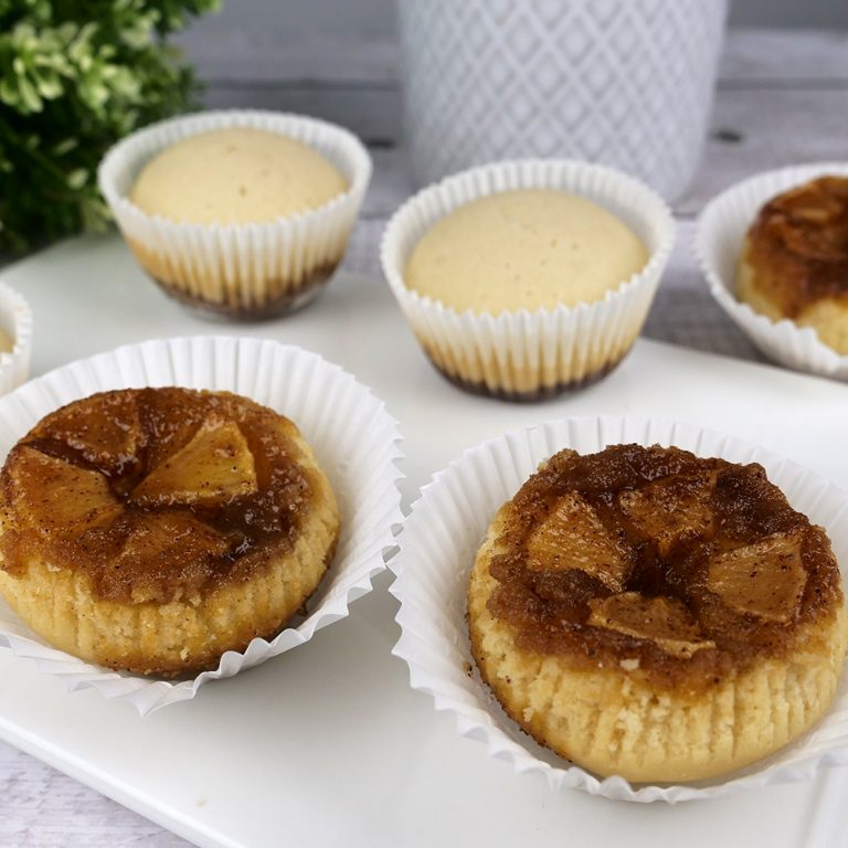 Vegan Apple Upside Down Cupcakes