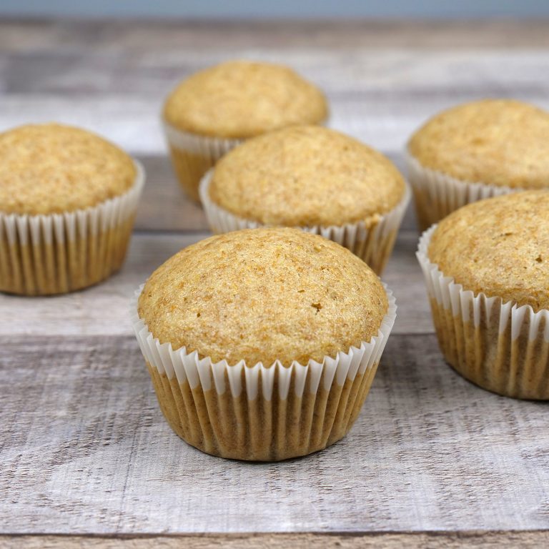Vegan Whole Wheat Vanilla Cupcakes