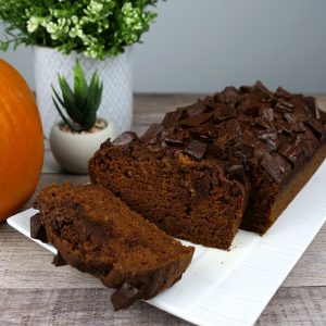 Vegan Chocolate Pumpkin Loaf