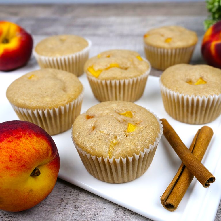 Vegan Peach Cupcakes