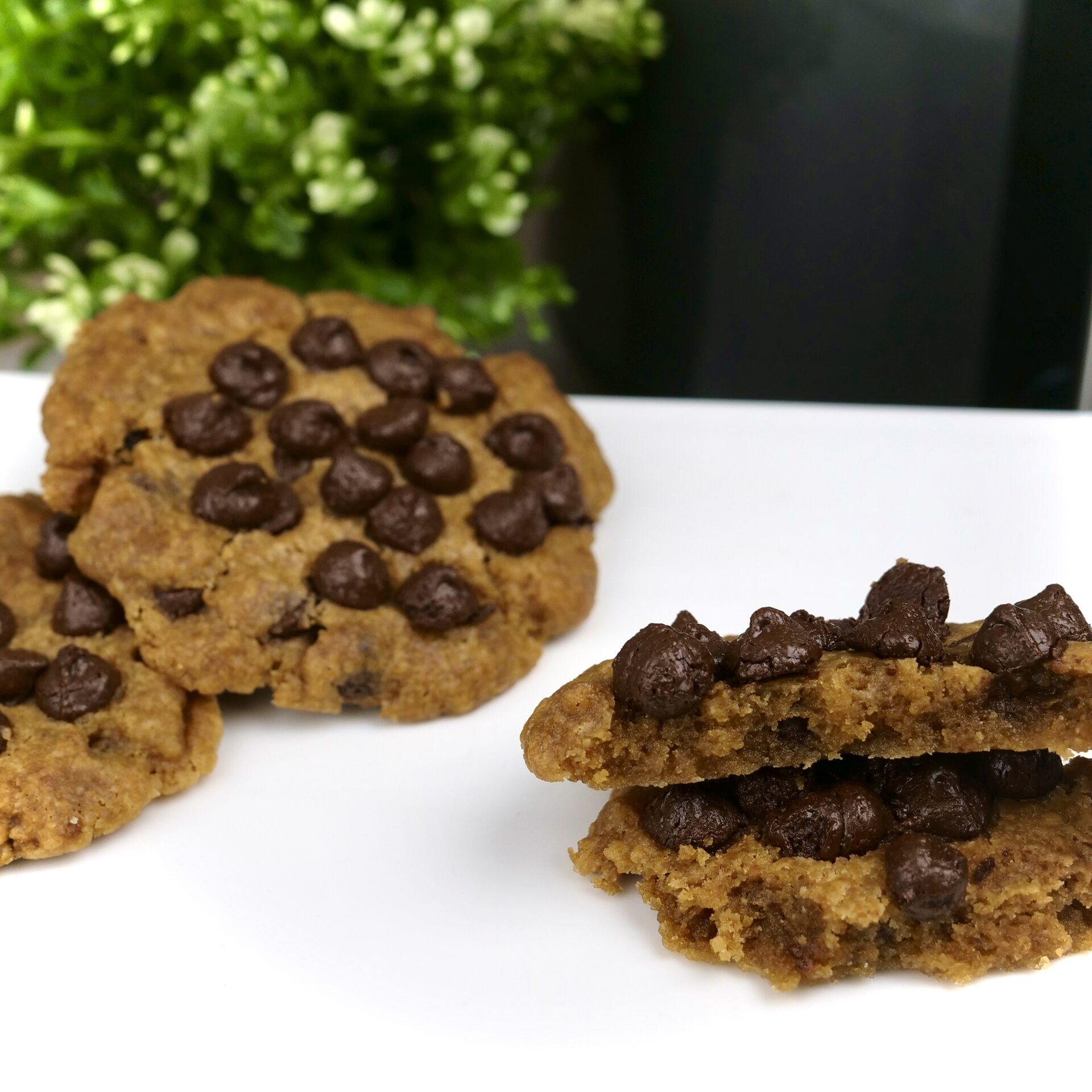 Vegan Air Fryer Chocolate Chip Cookies