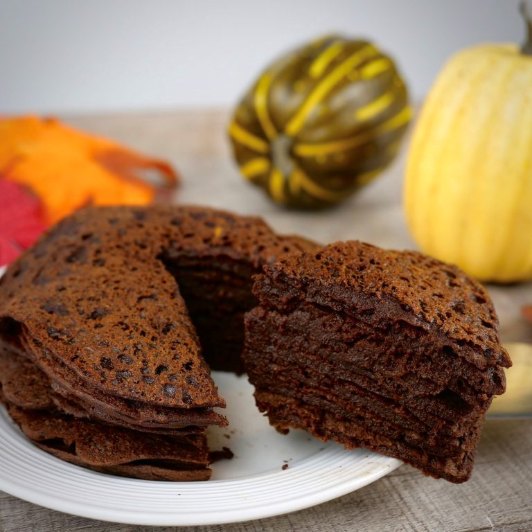 Vegan Gluten-Free Pumpkin Chocolate Pancakes