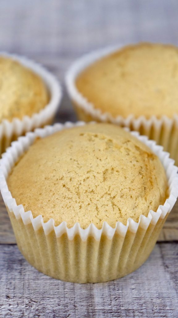 Vegan Air Fryer Vanilla Cupcakes