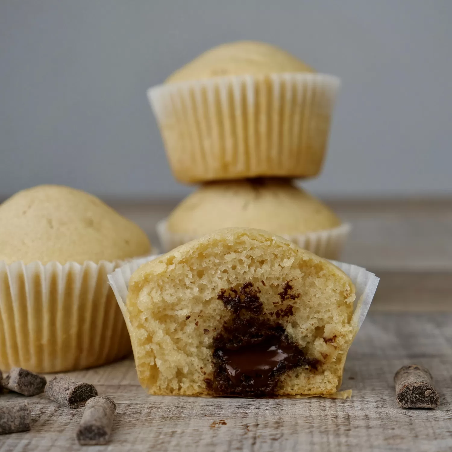 Vegan Chocolate Filled Vanilla Cupcakes