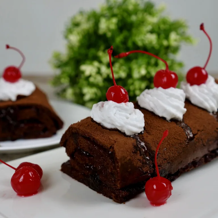 Vegan Black Forest Yule Log
