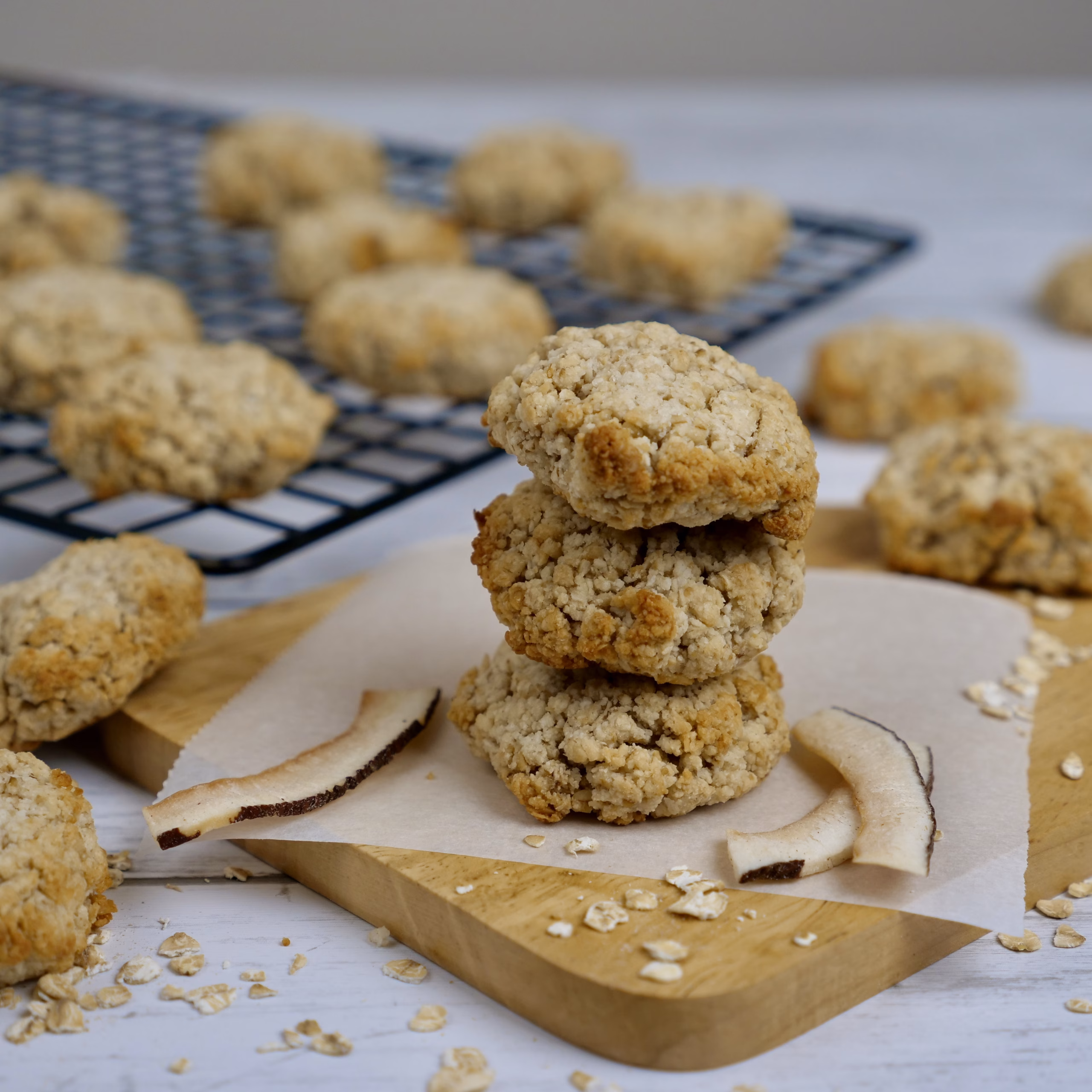 Vegan Coconut Oatmeal Cookies