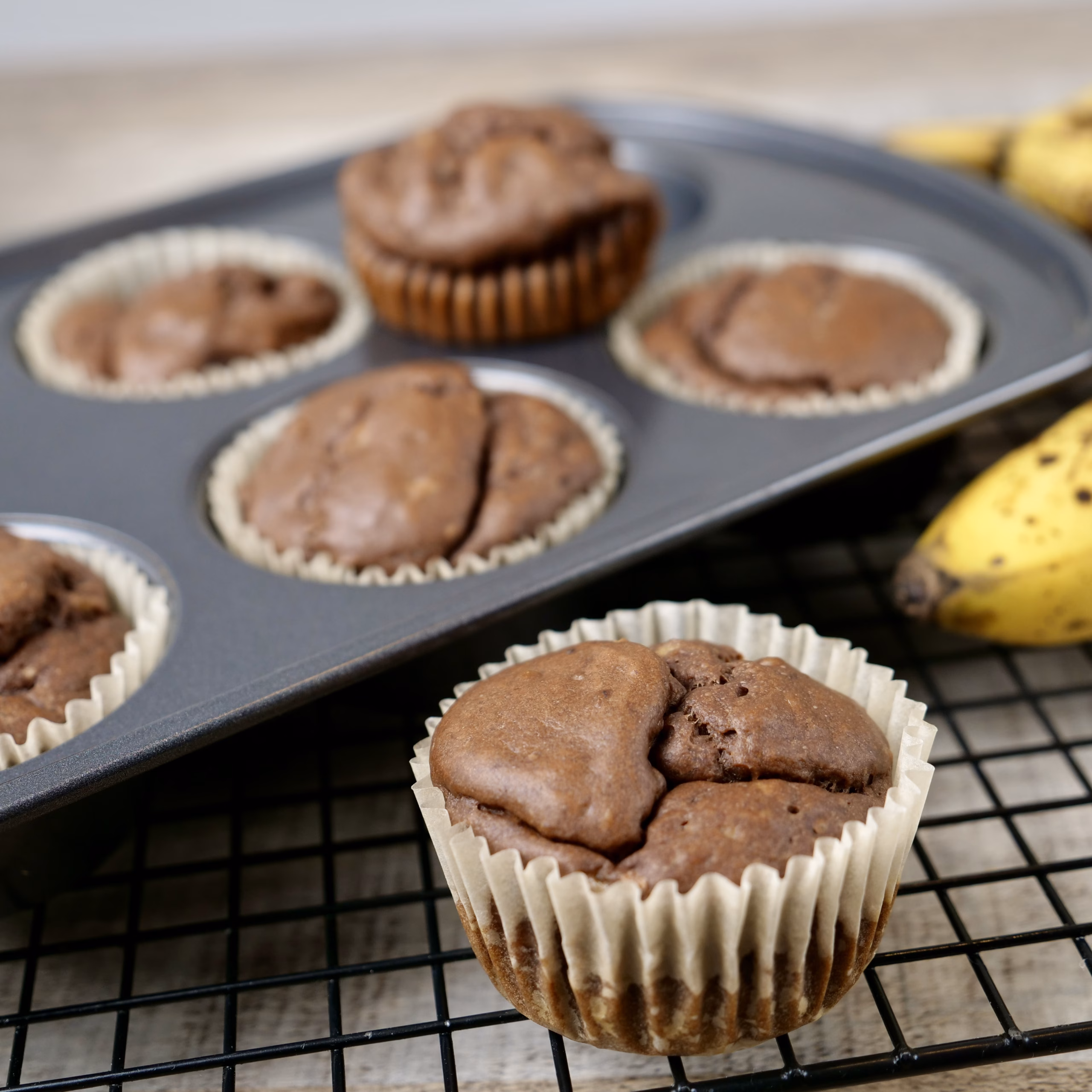 Vegan Banana Chocolate Cupcakes