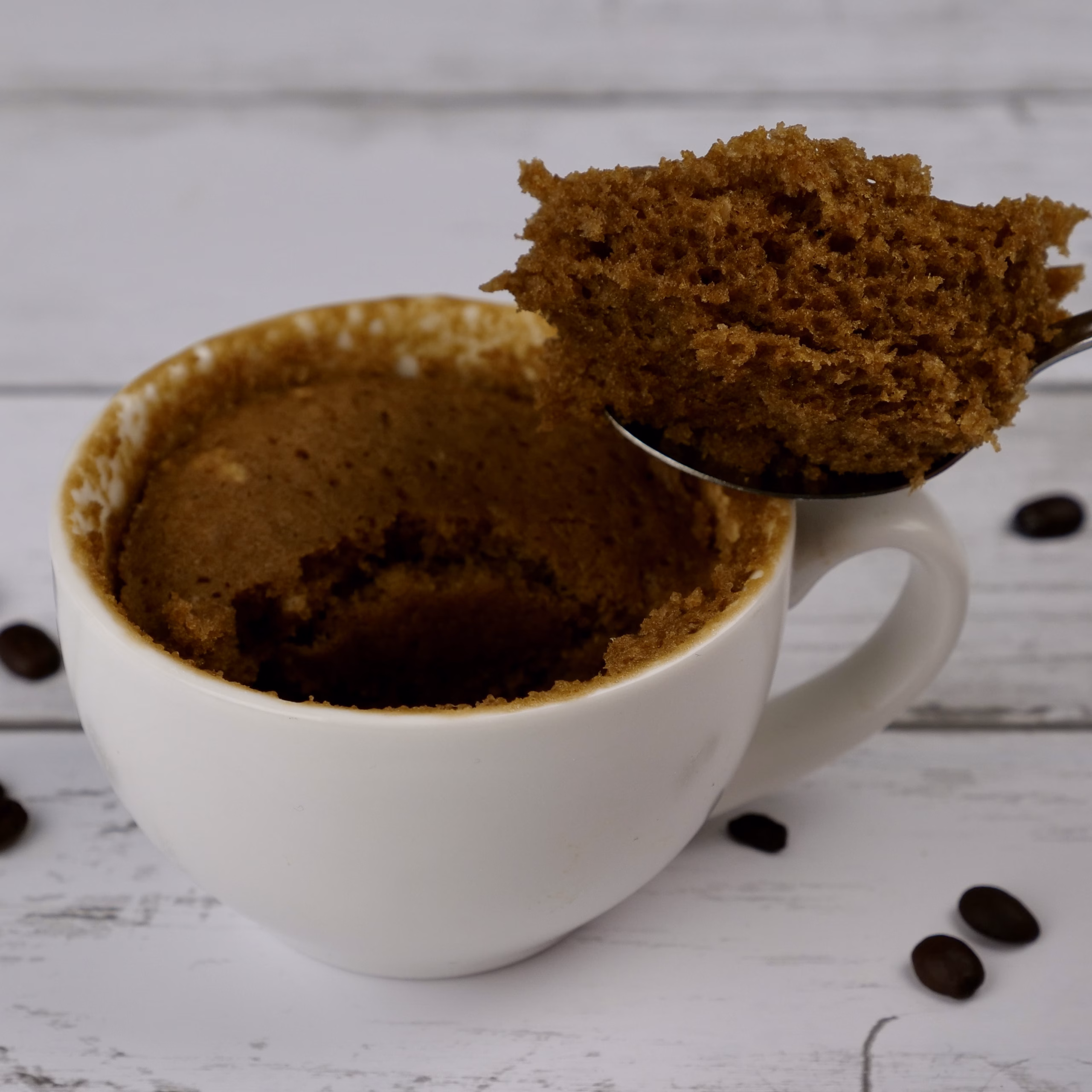1 minute Coffee Cake In Cup In Microwave