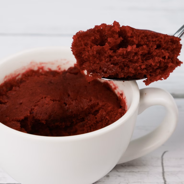 1 minute Red Velvet Cake In Cup In Microwave