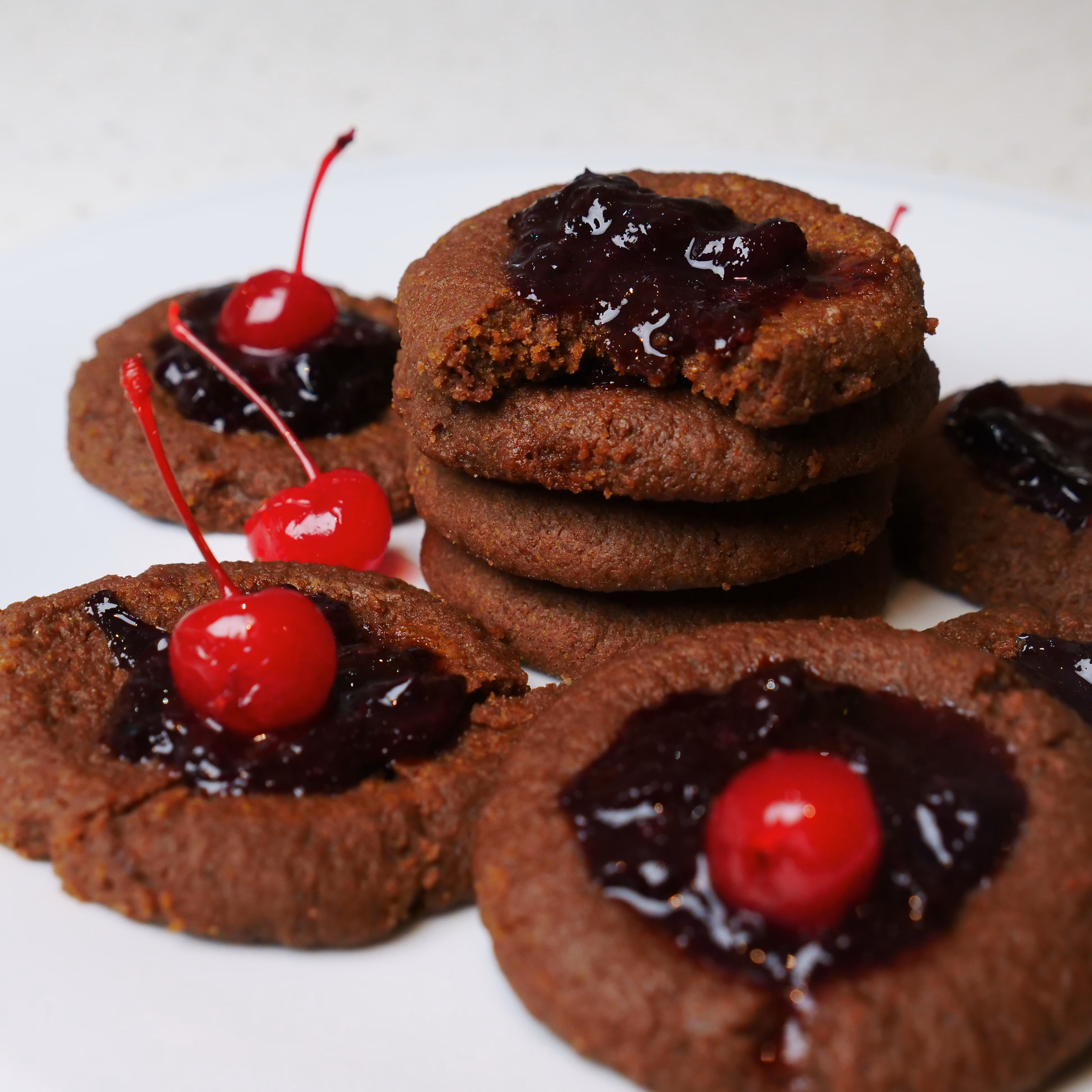 Vegan Chocolate Cherry Cookies