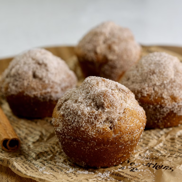 Eggless Dirt Bomb Muffins | Soft Cinnamon Sugar Donut Muffins