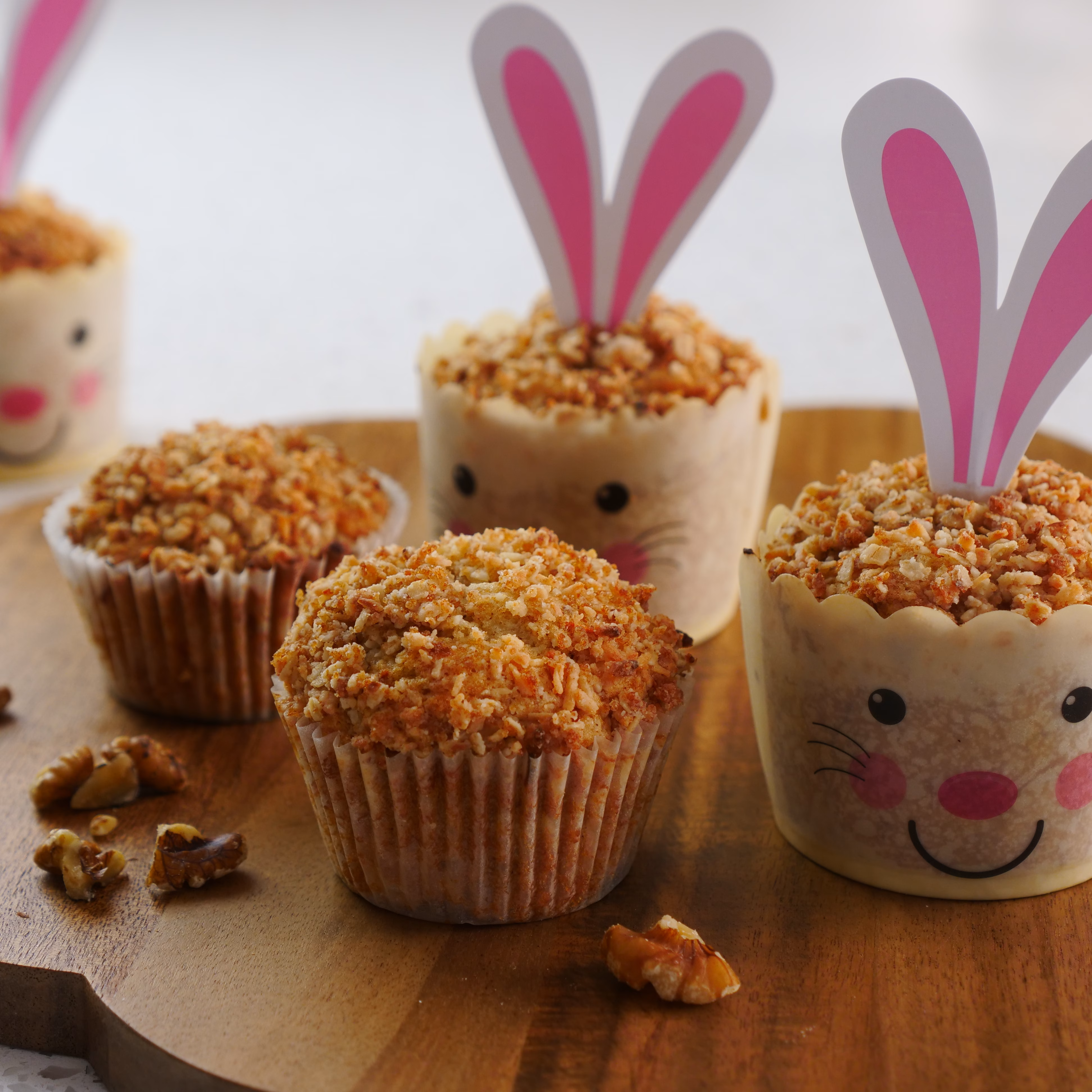 Bakery-Style Carrot Muffins with Coconut Oat Crumble